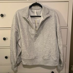 Fabletics Gray Zip Pullover Never Worn Brand New